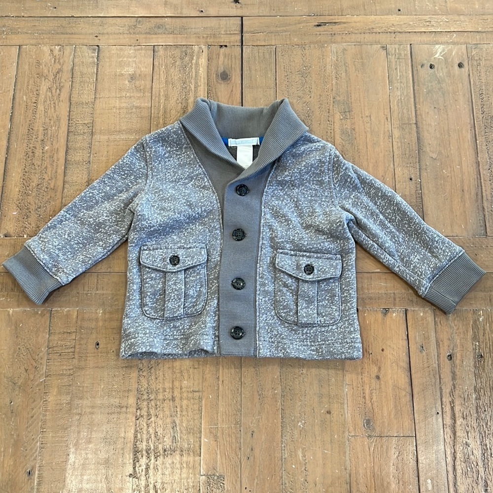 Janie and jack gray shawl neck cardigan
